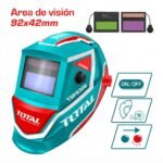 Careta de soldar automática 2 sensores Total Careta de soldar con oscurecimiento automático y 2 sensores
