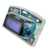 Lente para soldadura con oscurecimiento automático y dos sensores para protección visual profesional.