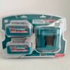 Kit de 2 baterías 20V 4.0Ah con cargador Total Industrial.