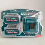 Kit de 2 baterías 20V 4.0Ah con cargador Total Industrial.