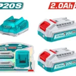 Kit de 2 baterías 20V 2.0Ah con cargador Total Industrial.