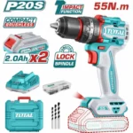 Taladro Percutor Inalámbrico 20V 55Nm Total